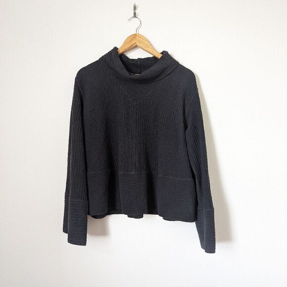 Lululemon dark heathered graphite grey Retreat Yourself textured pullover - Picture 2 of 6